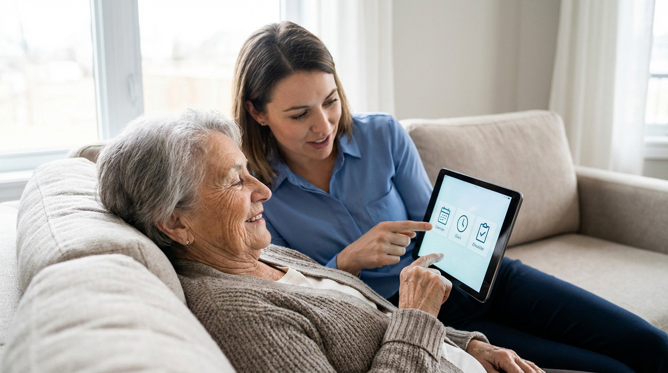 Interface numérique simplifiée Logisfil pour le suivi des services à la personne